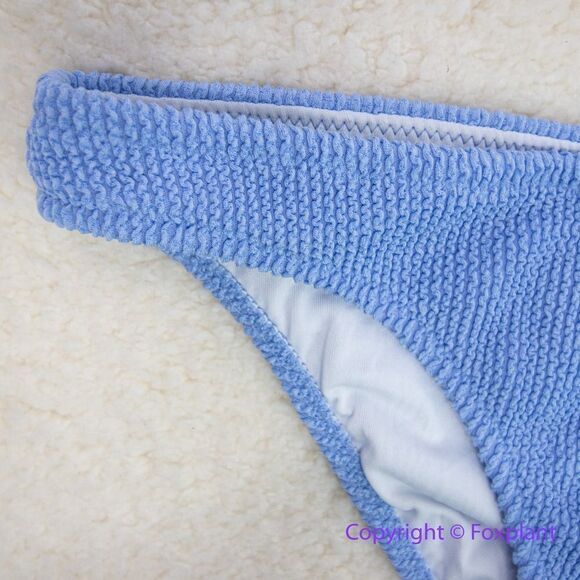 NEW Rhythm wave break beach bikini pant Isla Rib Hi Cut in sky‎ blue, size M - Picture 4 of 16